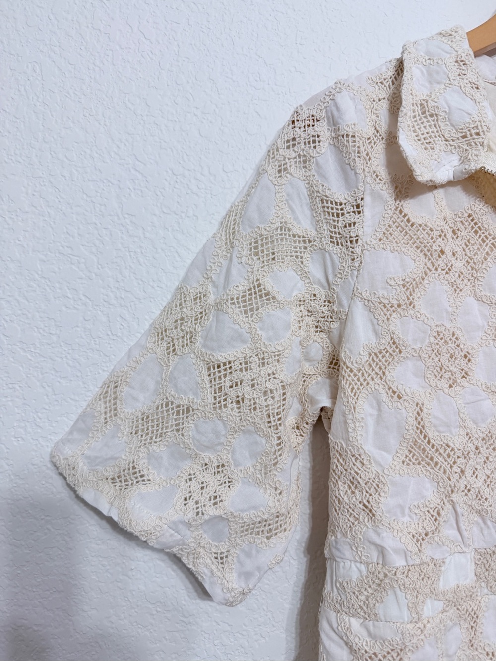 Jen’s Pirate Booty - Free People 100% cotton White Eyelet Romper medium - Picture 14 of 15